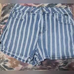 Striped Blue Women's Shorts Cello